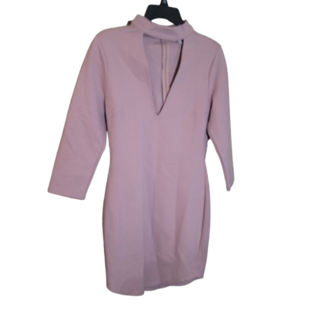MOBWIFE Tobi Dress choker dress lilac pinkish faux light suede medium